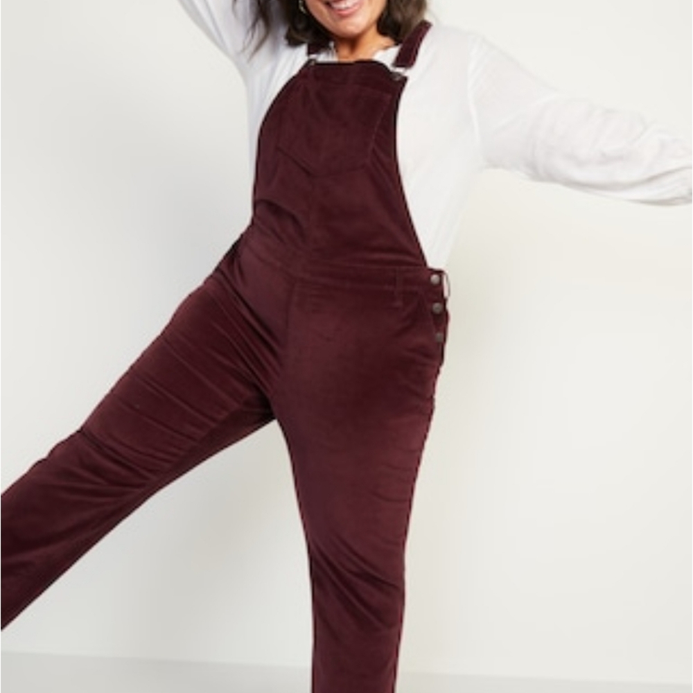 Old navy velvet overalls